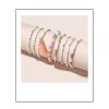 Acht x kralen armbandjes pastel