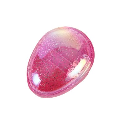 Haarborstel handmodel glitters roze 